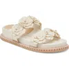 Dolce Vita Sherla Two-strap Platform Sandal In White Raffia
