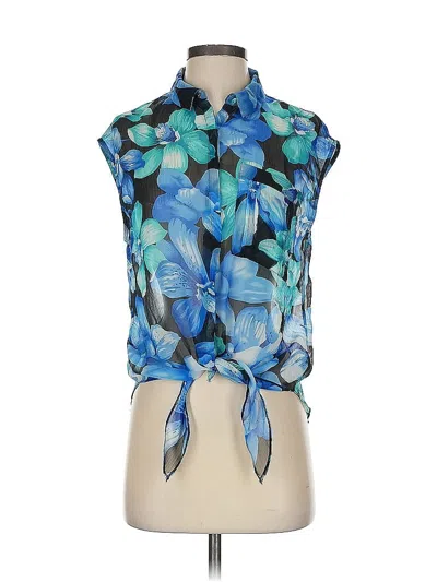 Pre-owned Dolce Vita Short Sleeve Blouse In Blue