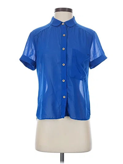 Pre-owned Dolce Vita Short Sleeve Blouse In Blue