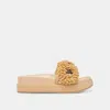 Dolce Vita Sidona Flower Sandals Lt Natural Raffia In Multi