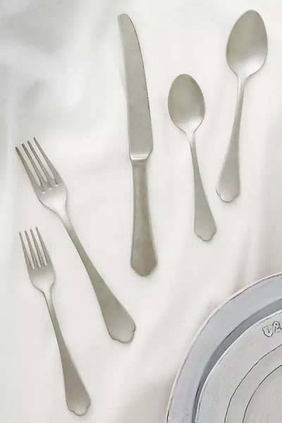 Dolce Vita Silver Flatware 5-piece Place Setting In Metallic