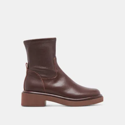 Dolce Vita Simaya H2o Boots Mahogany Leather In Brown