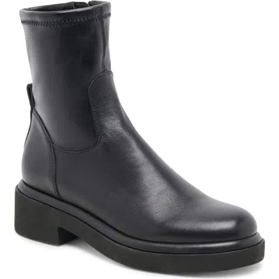 Dolce Vita Simaya H2o Waterproof Platform Bootie In Black Leather