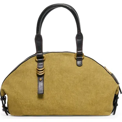 Dolce Vita Sion Cotton Canvas Satchel In Green