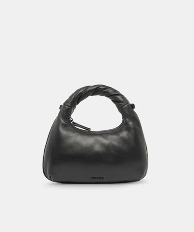 Dolce Vita Sofie Crossbody Bag In Black Soft Nappa Leather By