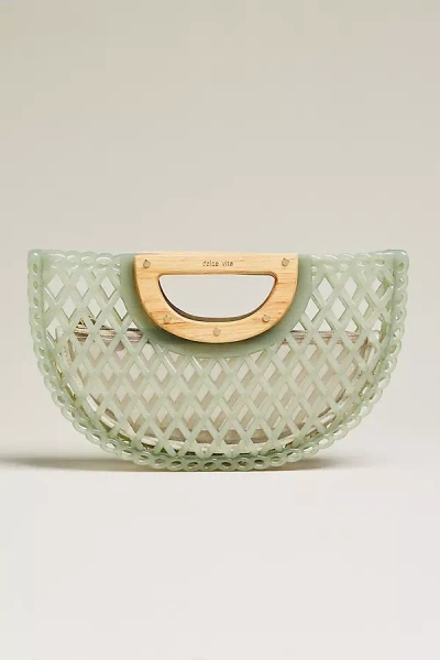 Dolce Vita Solandra Jelly Clutch In Green