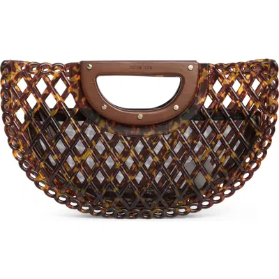 Dolce Vita Solandra Jelly Clutch In Brown