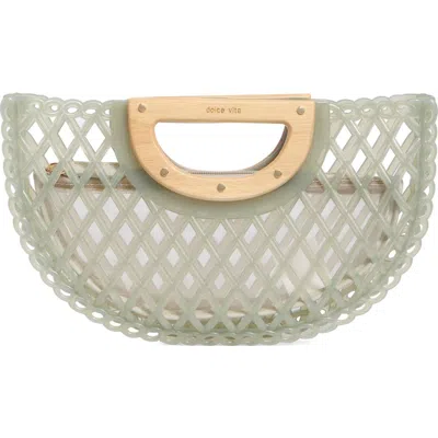 Dolce Vita Solandra Jelly Clutch In Green