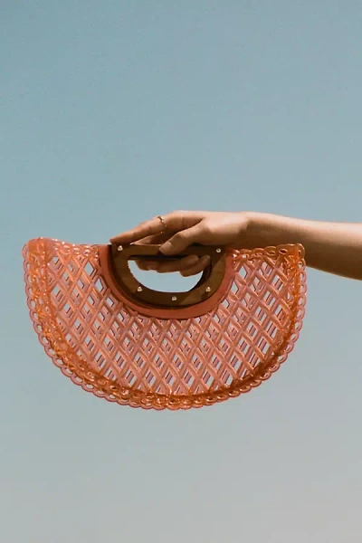 Dolce Vita Solandra Jelly Clutch In Orange