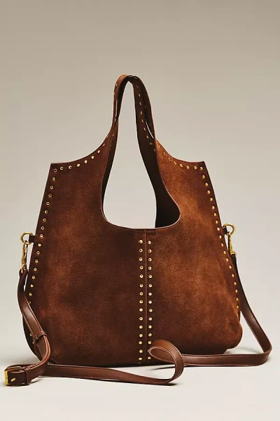 Dolce Vita Sonora Suede Bag In Beige