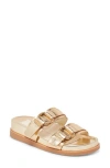 Dolce Vita Soya Platform Sandal In Gold Distressed Leather