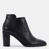 Dolce Vita Spade Booties Black Leather In Black