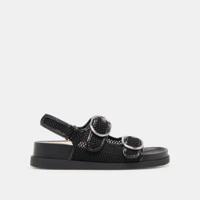 Dolce Vita Starla Mesh Sandals Black Woven Mesh