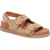 Dolce Vita Starla Platform Sandal In Tan Multi Woven