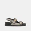 Dolce Vita Starla Sandals Black Natural Raffia