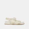 Dolce Vita Stuart Floral Sandals White Yellow Floral Mesh
