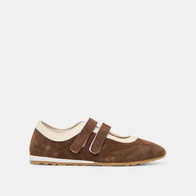 Dolce Vita Swan Sneakers Dk Brown Suede