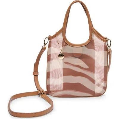 Dolce Vita Sylvene Canvas Crossbody In Brown
