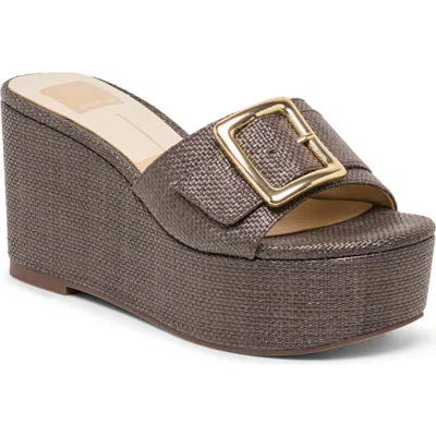 Dolce Vita Talbot Wedge Slide Sandal In Brown
