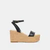 Dolce Vita Talisa Wedges Black Leather In Multi