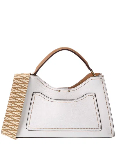 Dolce Vita Tarifa Leather Satchel In White