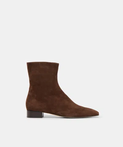 Dolce Vita Tarine Wide Booties In Dark Brown Nubuck Size 10w By