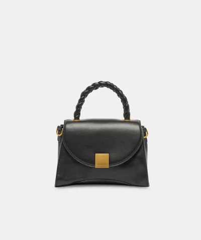 Dolce Vita Tatum Handbag In Black Soft Nappa Leather By