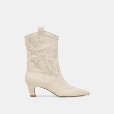 Dolce Vita Tavla Boots Off White Leather