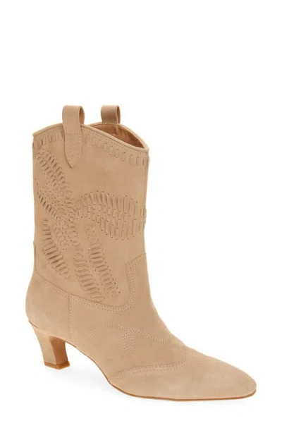 Dolce Vita Tavla Western Boot In Camel Suede
