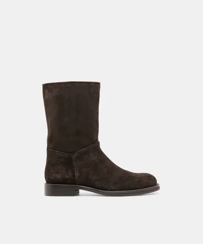 Dolce Vita Tegen Boots In Espresso Suede Size 6 By  In Brown