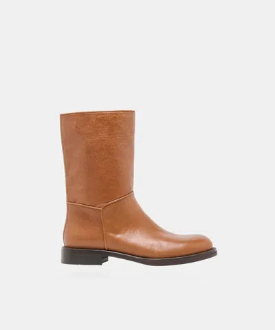 Dolce Vita Tegen Boots In Tan Leather Size 6 By  In Brown
