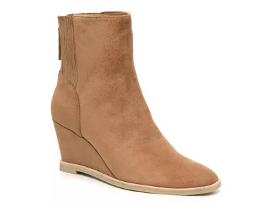 Dolce Vita Tessie Wedge Bootie In Brown