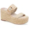 Dolce Vita Thorin Womens Leather Platform Wedge Sandals In Multi