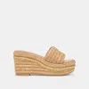 Dolce Vita Throne Wedges Lt Natural Raffia