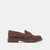 Dolce Vita Tiggy Loafers Mahogany Suede In Brown