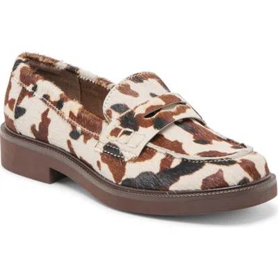 Dolce Vita Tiggy Loafers Cocoa Taurus Calf Hair In Multi