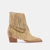 Dolce Vita Torey Booties Dk Taupe Suede