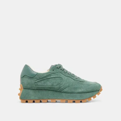 Dolce Vita Tricia Sneakers Dk Green Suede