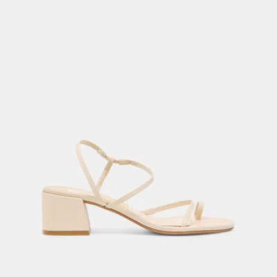 Dolce Vita Trini Heels Creme Leather In Neutral