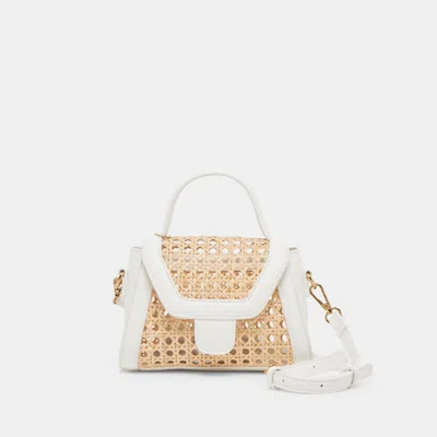 Dolce Vita Tropez Crossbody White Natural Cane