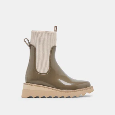 Dolce Vita Tropic H2o Boots Dk Moss Patent Stella
