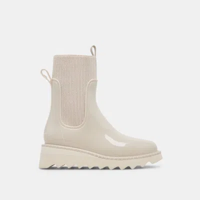Dolce Vita Tropic H2o Boots Ivory Patent Stella