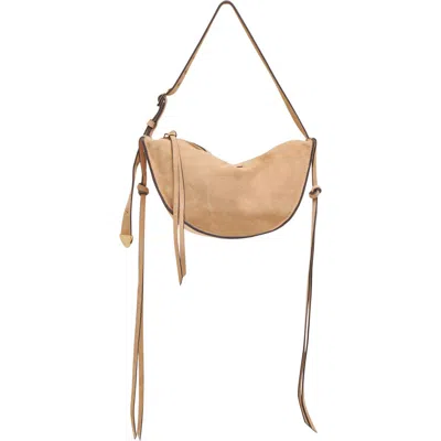 Dolce Vita Verona Leather Shoulder Bag In Beige
