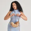 Dolce Vita Verona Shoulder Bag Beige Suede