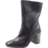 Dolce Vita Villa Womens Faux Leather Block Heel Mid-calf Boots In Beige