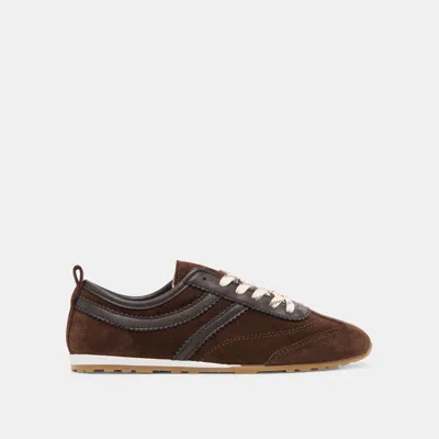 Dolce Vita Viper Sneakers Dk Brown Suede