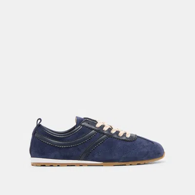 Dolce Vita Viper Sneakers Navy Suede In Blue