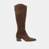 Dolce Vita Virona H2o Boots Dk Brown Suede In Brown