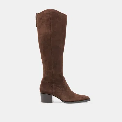 Dolce Vita Virona H2o Boots Dk Brown Suede