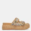 Dolce Vita Wanika Jute Platform Slide Sandal In Multi